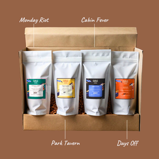 Public Proof Coffee Box | Monday Riot, Park Tavern, Cabin Fever, Days Off